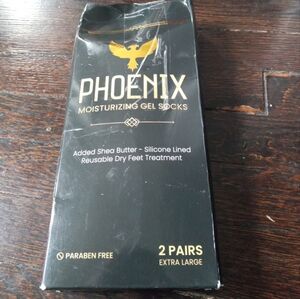 Moisturizing Gel Socks for Men - Extra Large - 2 Pairs - with Shea Butter - P...